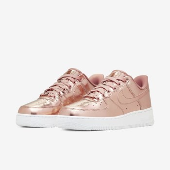 Nike Air Force 1 SP - Női Utcai Cipő - Metal Piros/Fehér/Rózsaszín Arany